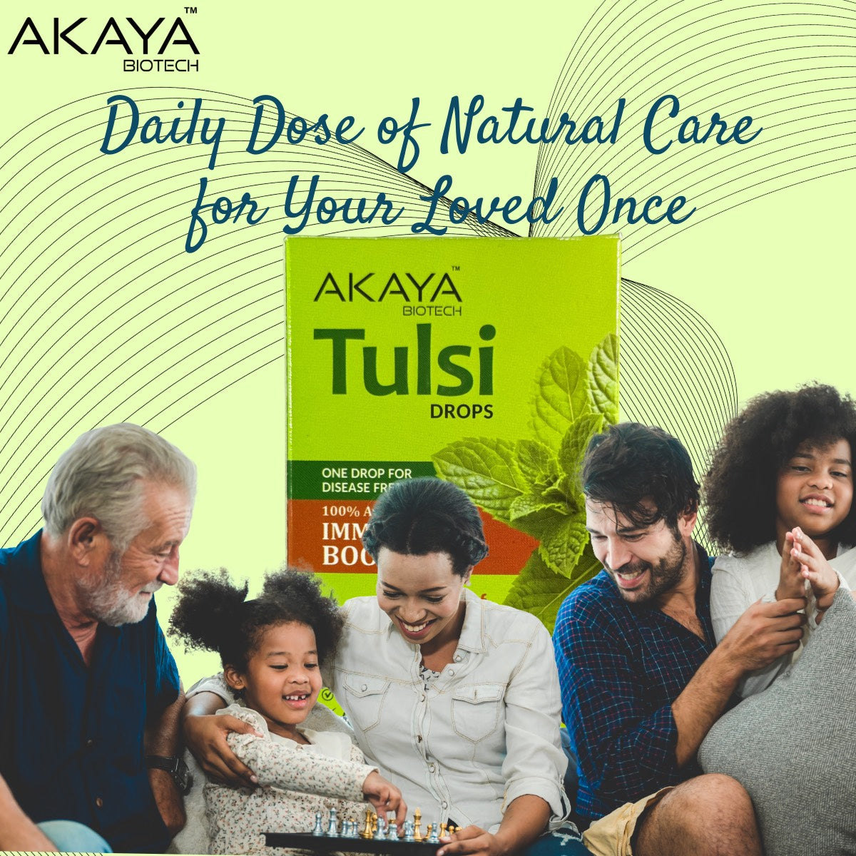 Akaya Biotech Tulsi Drops 30ml | 5 Tulsi Extracts – Tulsi, Rama Tulsi, Van Tulsi, Nimbu Tulsi & Arjak Tulsi | Natural Immunity Booster, Stress Relief & Detox Support | Ayurvedic Herbal Drops